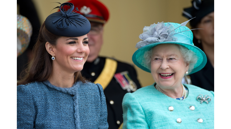 Queen Elizabeth II and The Duke And Duchess Of Cambridge Visit The East Midlands