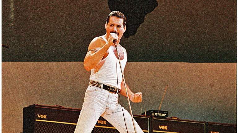 Queen Perform At Live Aid At Wembley