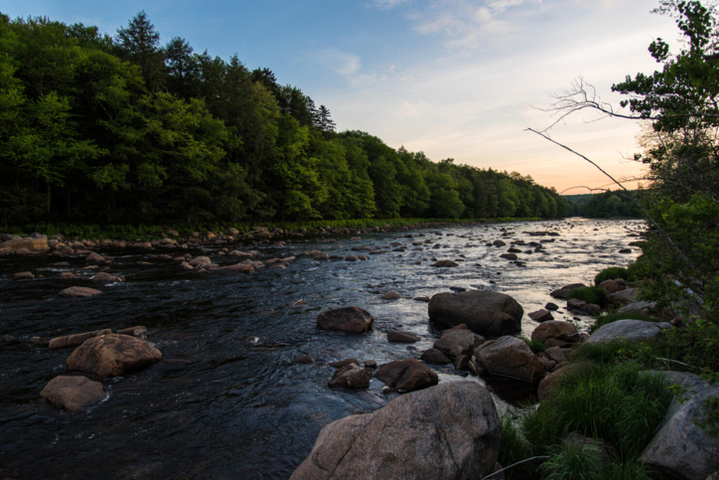 Schroon River in the New York Adirondacks