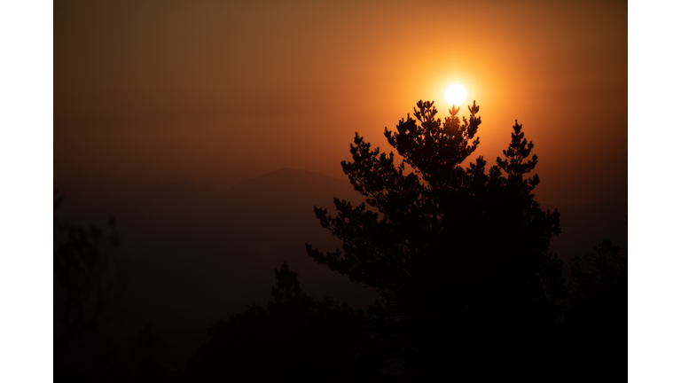 Smoke From Wildfires Covers The Landscape