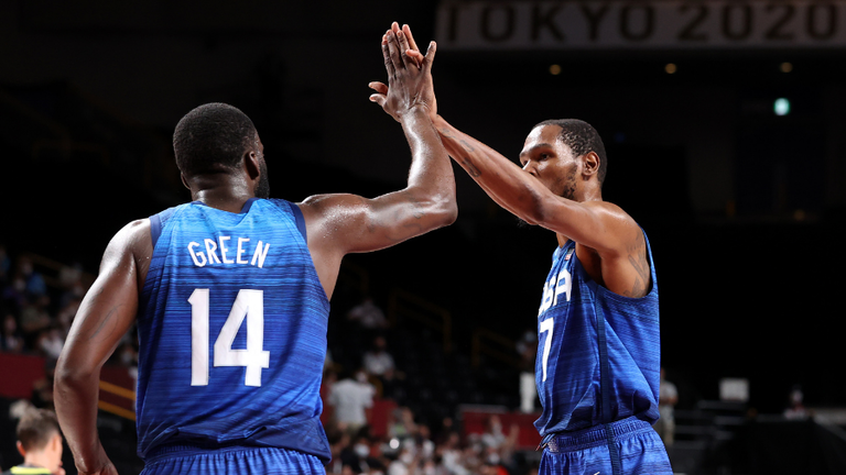 Kevin Durant + Draymond Green