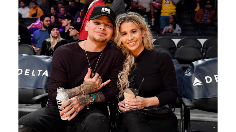 Celebrities At The Los Angeles Lakers Game