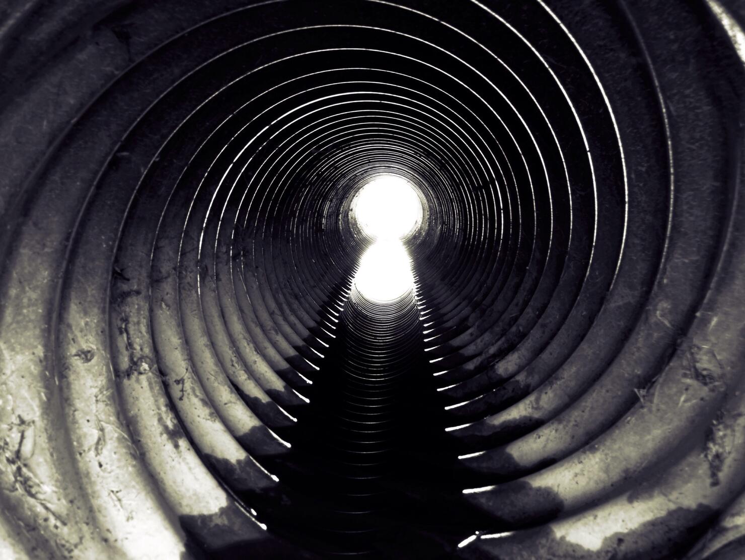 Low Angle View Of Sewage Water System