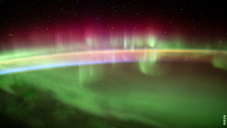 ISS Astronaut Aurora Photos