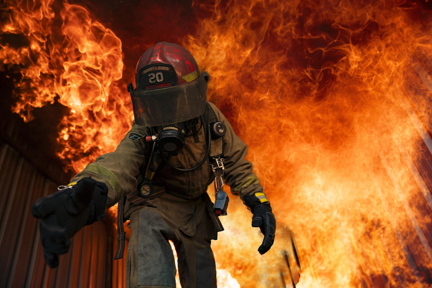 Firefighters rescued the survivors