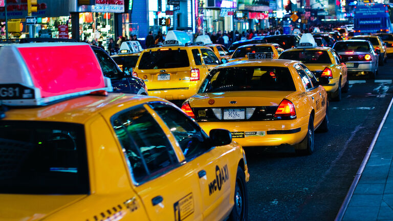 Traffic in Times Square