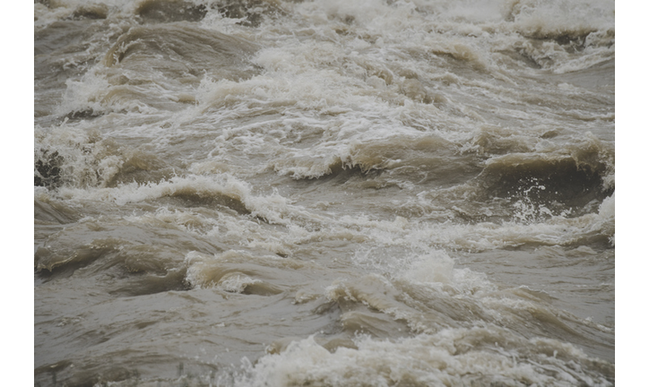 River and muddy stream