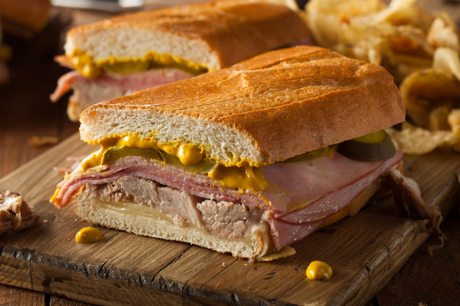 Homemade Traditional Cuban Sandwiches