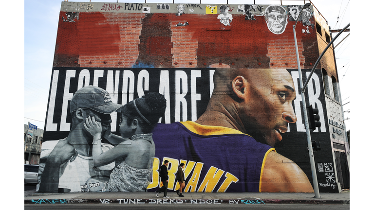 Los Angeles Lakers Legend Kobe Bryant Memorialized Across L.A. In Murals
