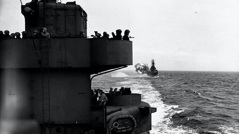 Bombardment in the Aleutians