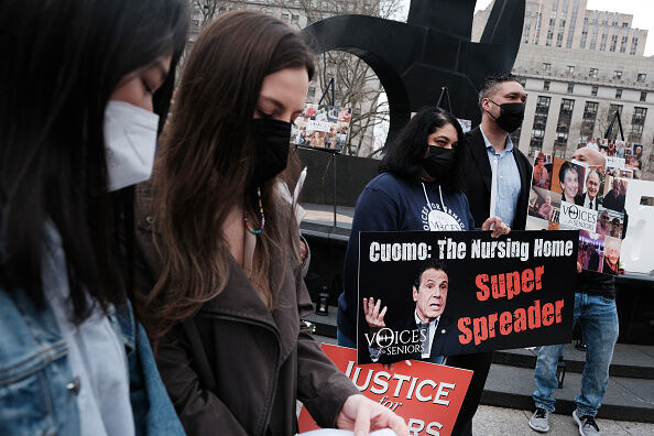 Families Who've Lost Seniors In Nursing Homes To Covid Hold Rally In New York