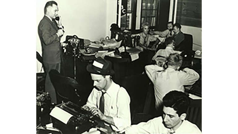 WBZ News Room 1939