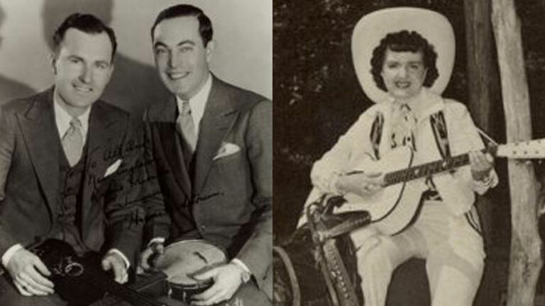 Among The Popular Live Vocalists On WBZ Were Hum And Strum (Left) And Georgia Mae (Right)
