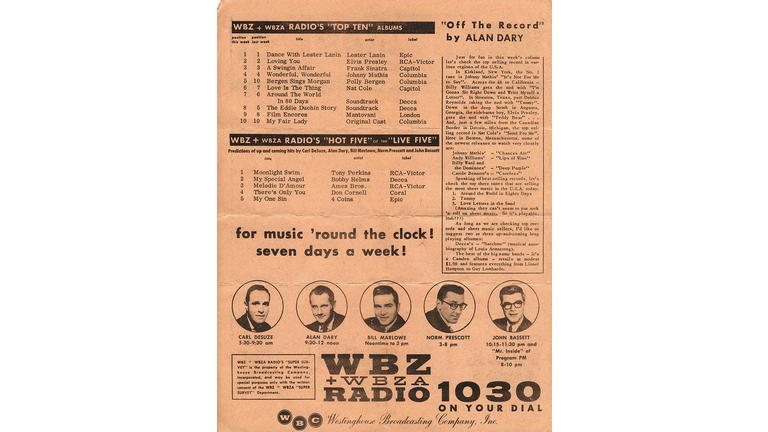 WBZ Playlist From 1957 (Page 2)