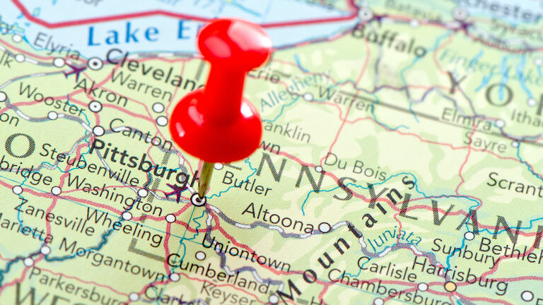 Pittsburg map