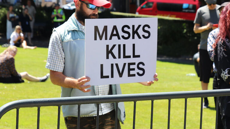 Billy Te Kahika Leads 'Freedom Rally' Outside Parliament