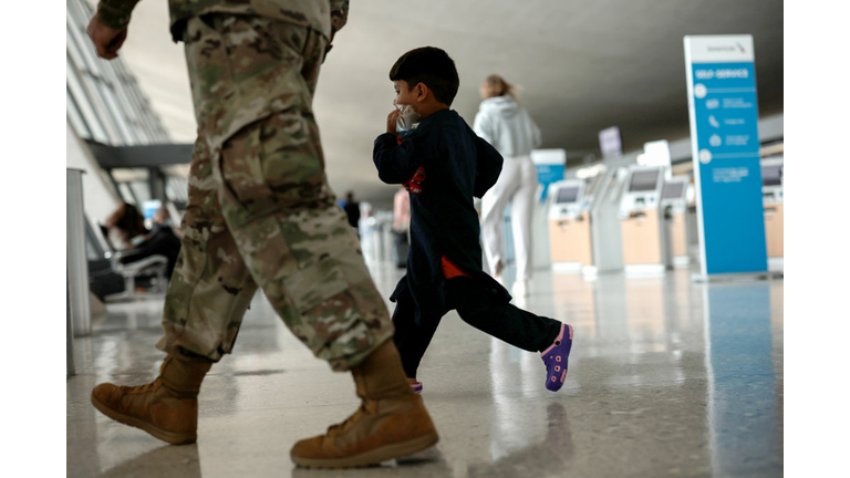 Afghan Refugees Arrive At Dulles Airport After US Pulls Out Final Troops