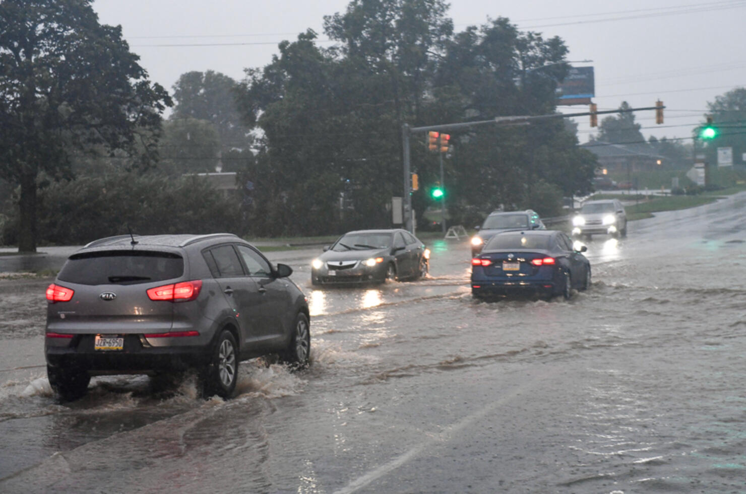 Severe Weather On East Coast As Remnants Of Hurricane Ida Move Over Pennsylvania