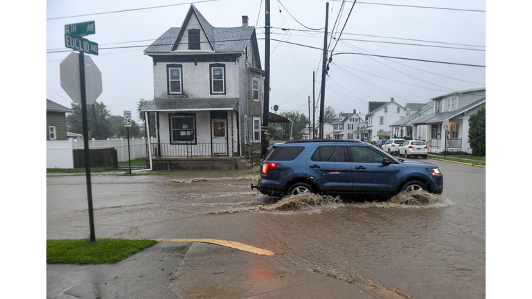 Severe Weather On East Coast As Remnants Of Hurricane Ida Move Over Pennsylvania
