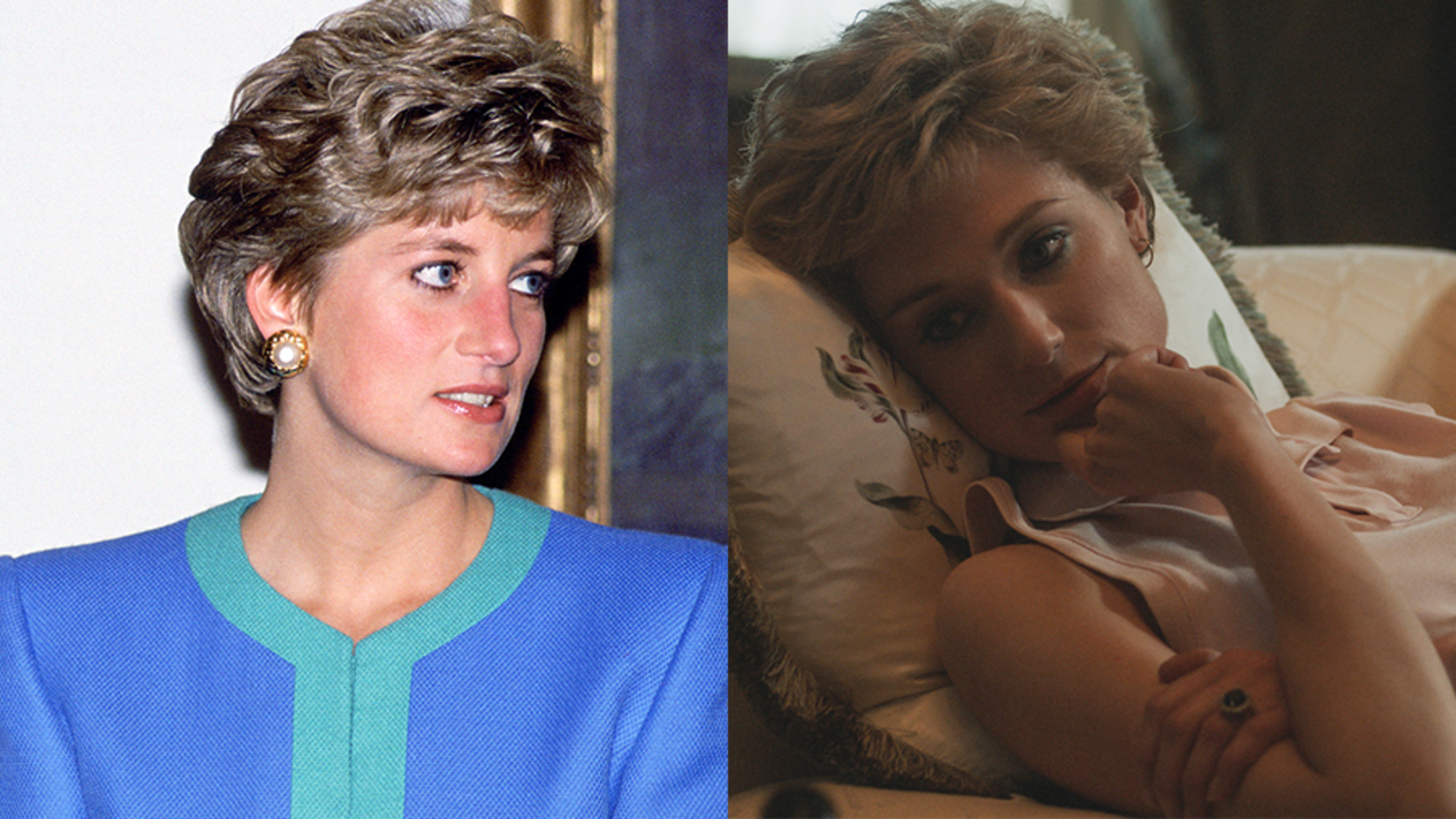 Every Princess Diana Actress Side-By-Side With The Iconic Royal | iHeart