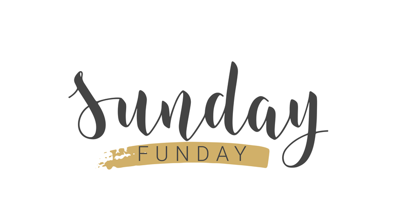 Handwritten Lettering of Sunday Funday. Vector Illustration.