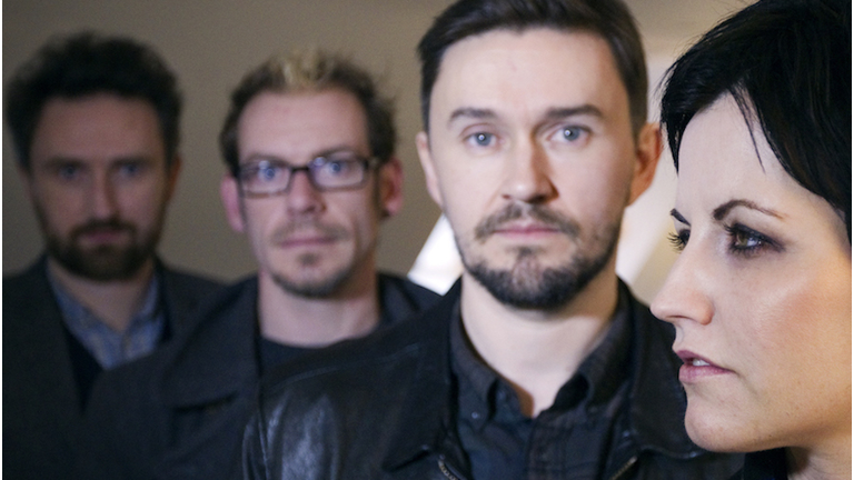The members of the Irish rock band Cranb