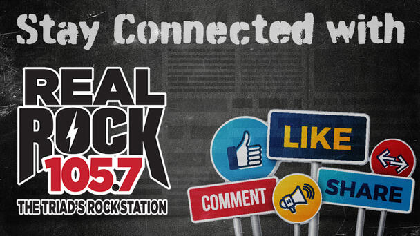Stay connected with Real Rock 105.7 by following us on social media!