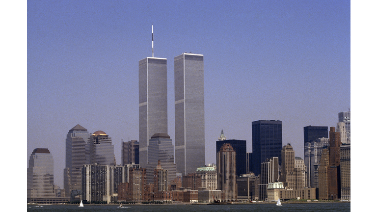 The lower Manhattan skyline featuring the World Trade Center, New York City, USA