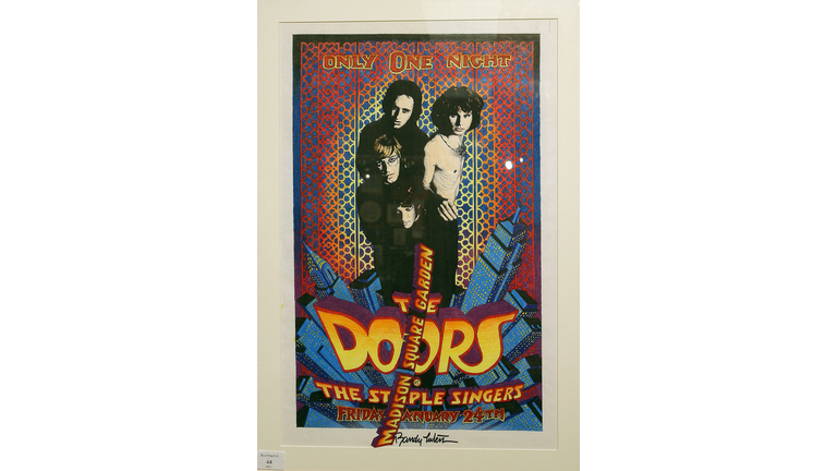 View of the poster design for The Doors