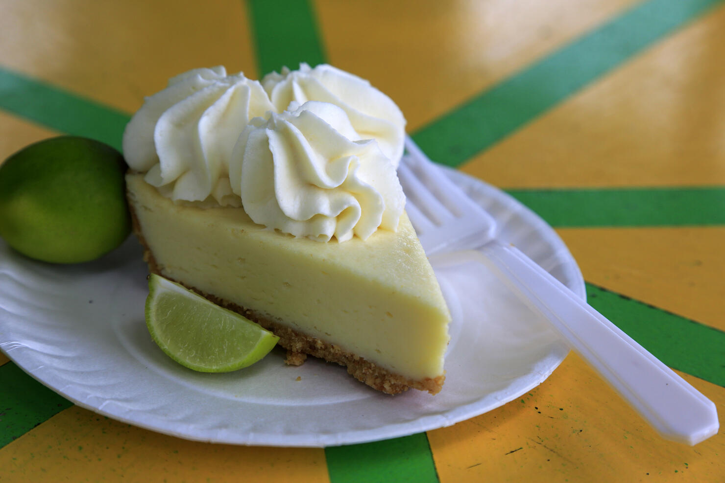 famous Key Lime Pie served in a local restaurant