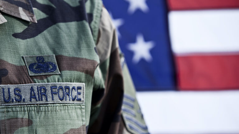 Patriotic American Soldier