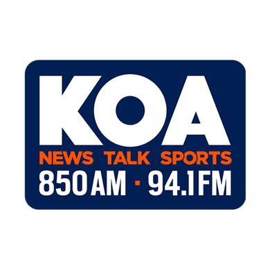 850 AM / 94.1 FM KOA logo