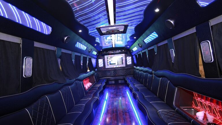The Inside Of A Party Bus