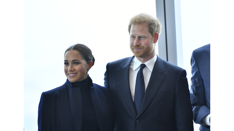 The Duke And Duchess Of Sussex Visit One World Observatory With NYC Mayor Bill De Blasio