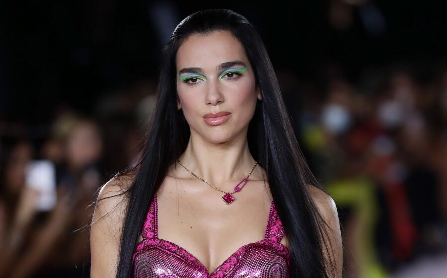 Dua Lipa Walked the Runway at Versace