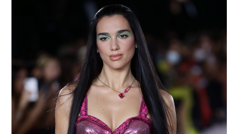 Dua Lipa makes runway debut for Versace at Milan Fashion Week