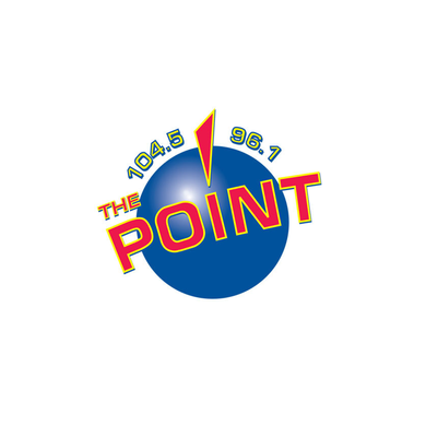 104.5 and 96.1 The Point logo