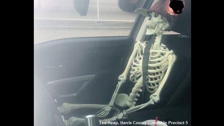 Texas Driver Busted Using Skeleton in Carpool Lane
