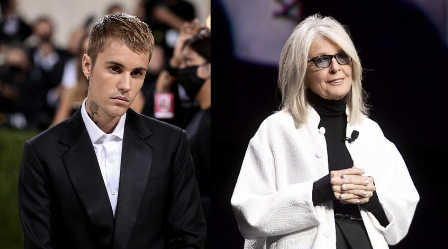 What Diane Keaton Said About Justin Bieber After Starring in His 'Ghost'  Music Video