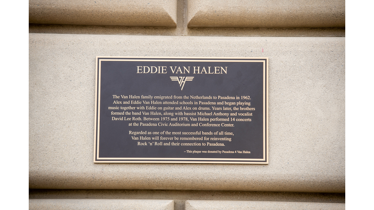 Guitarist Eddie Van Halen Memorialized In Pasadena