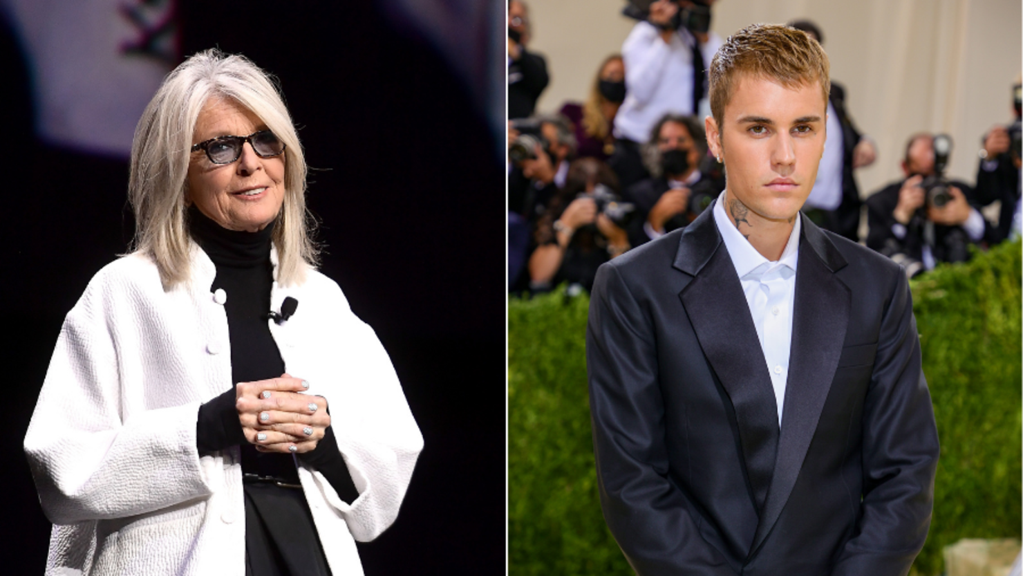 What Diane Keaton Said About Justin Bieber After Starring in His 'Ghost'  Music Video