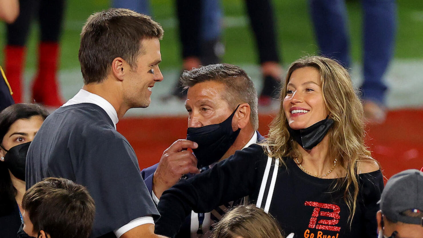 gisele at bucs game today