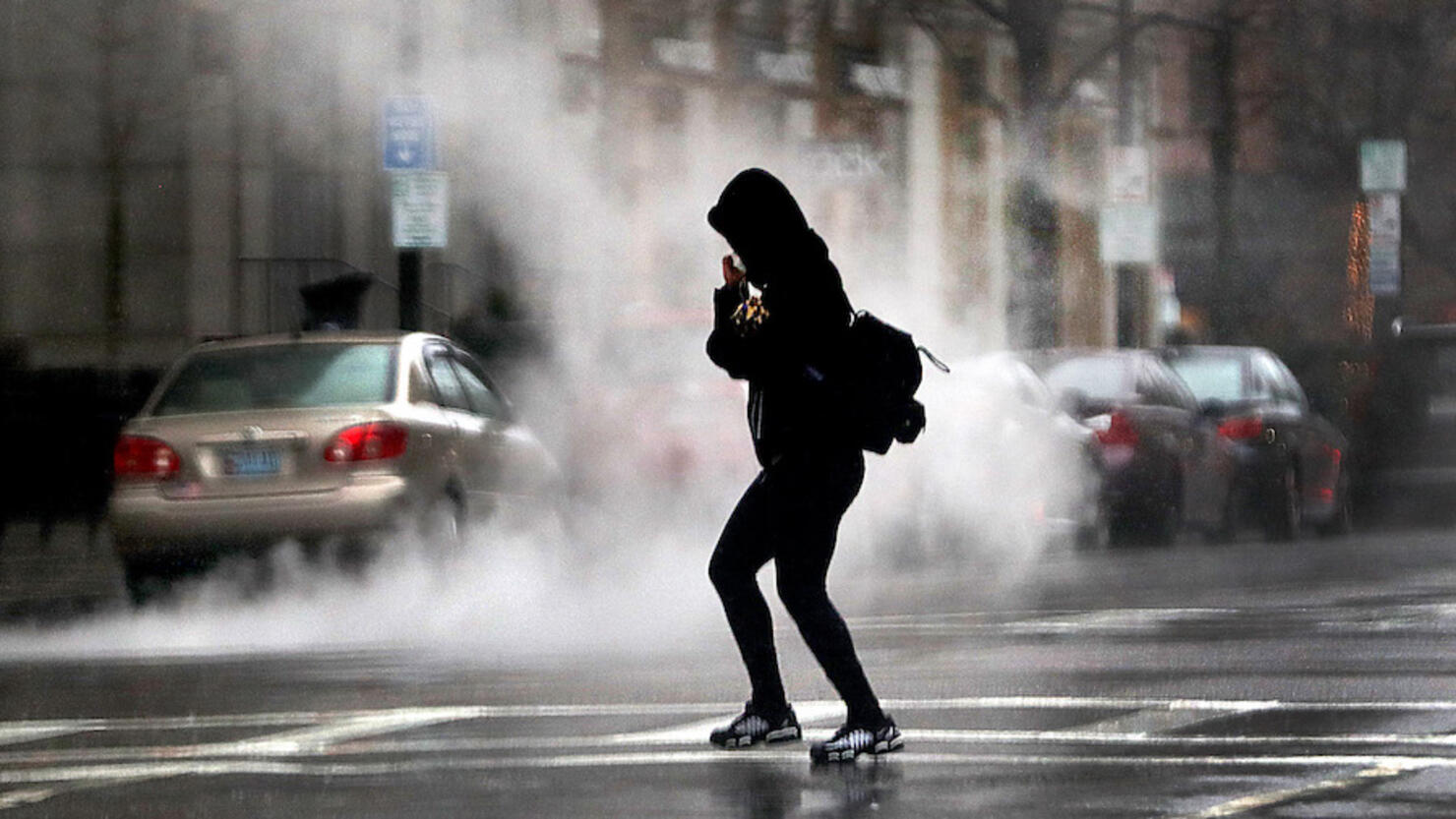 Heavy Rain In Boston