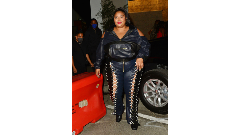 Lizzo Rocks Laced-Up Leather Pants to Dinner in West Hollywood: Photo  4651746, Lizzo Photos