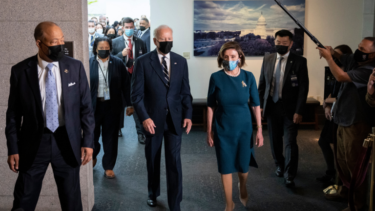 Joe Biden + Nancy Pelosi