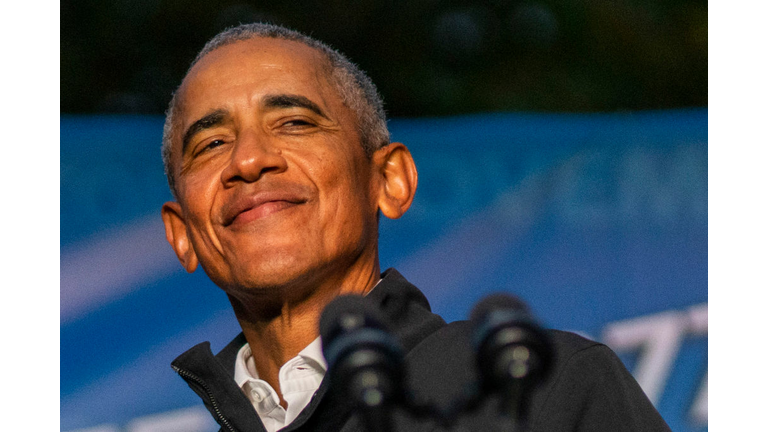 Former President Barack Obama Joins Phil Murphy For Early Vote Rally Ahead Of New Jersey Governor Election