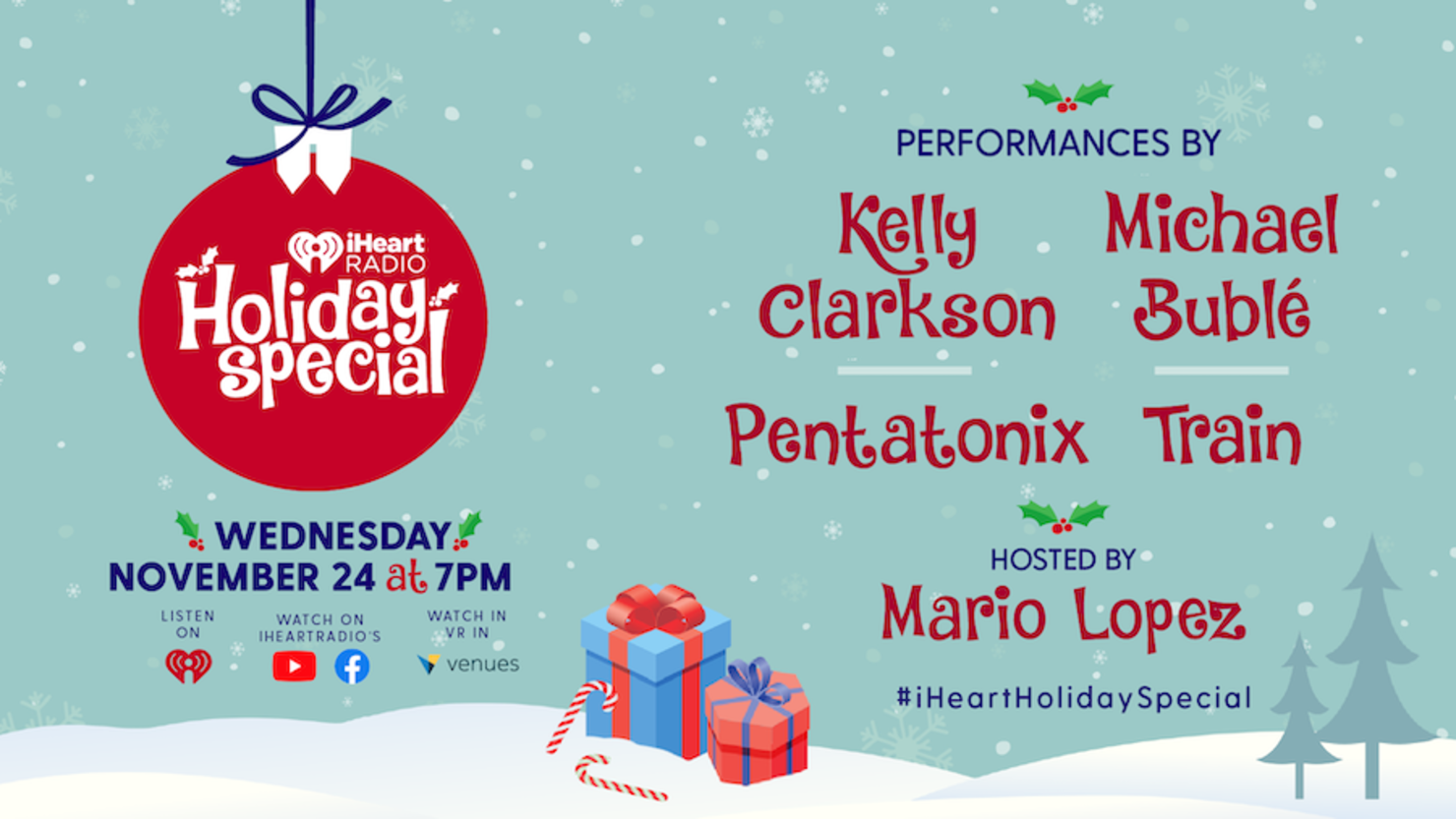 I Iheart Radio 2022 Christmas Wish Give Away 2021 Iheartradio Holiday Special: Kelly Clarkson & More To Perform | Iheart