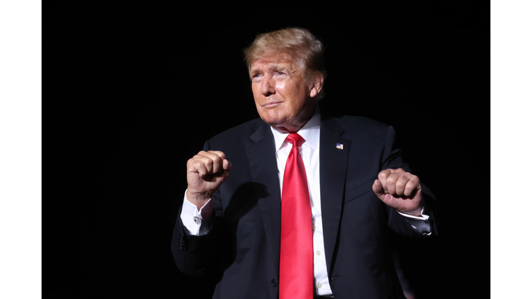 Donald Trump Holds Rally At Iowa State Fairgrounds