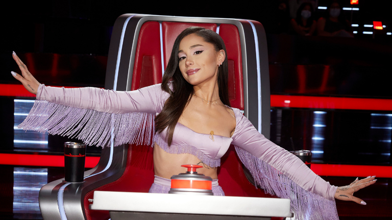 Ariana Grande Wore the '13 Going on 30' Versace Dress for 'The Voice