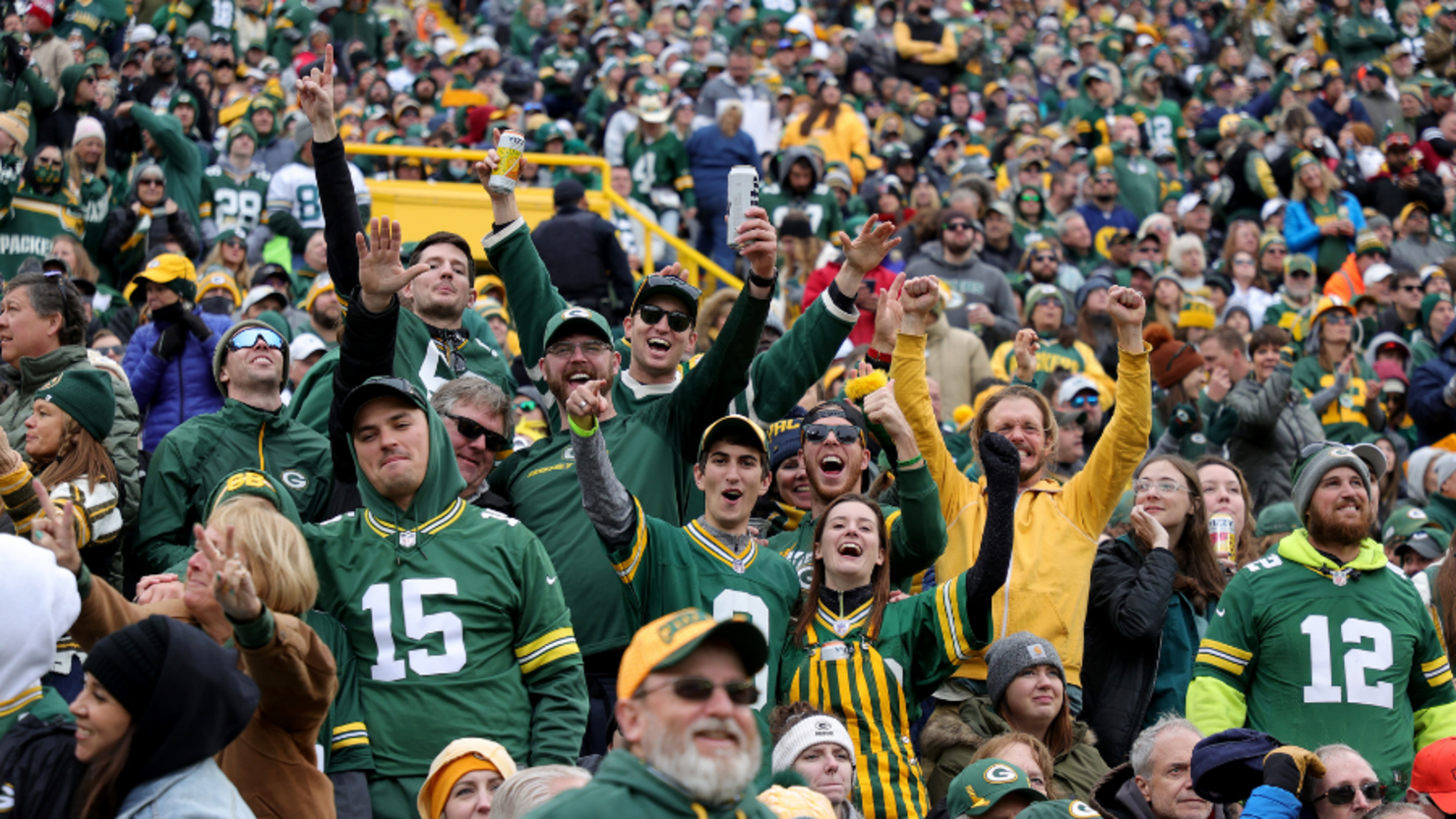 Green Bay Packers fans attending game at Lambeau Field - Photo Credit: Hannah DeRuyter IHeart Radio